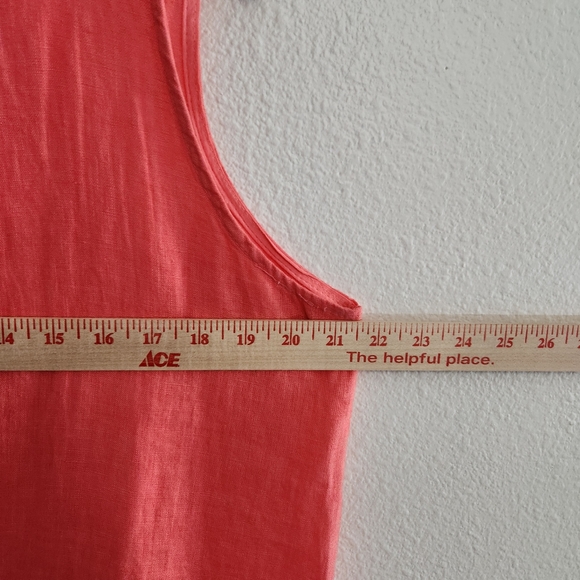 Vivian Shyu Dress Womens Medium Pink Linen Lagenlook Asymmetrical Modern Minimal - Picture 11 of 13